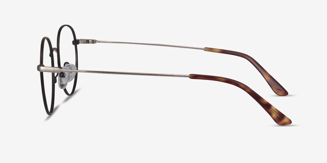 Retell Noir MétalMontures de lunettes de vue d'EyeBuyDirect, Vue de Côté