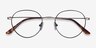 Retell Noir MétalMontures de lunettes de vue d'EyeBuyDirect, Vue Rapprochée