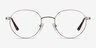 Retell Rose Gold MetalEyeglass Frames from EyeBuyDirect, Front View