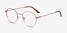 Retell Rose Gold MetalEyeglass Frames from EyeBuyDirect, Angle View