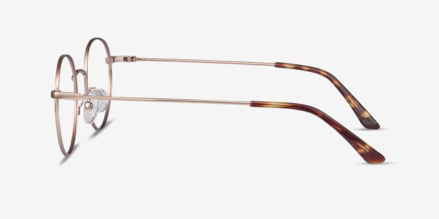 Retell Rose Gold MetalEyeglass Frames from EyeBuyDirect, Side View