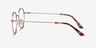 Retell Rose Gold MetalEyeglass Frames from EyeBuyDirect, Side View