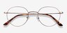 Retell Rose Gold MetalEyeglass Frames from EyeBuyDirect, Closed View