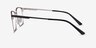 Castle Black MetalEyeglass Frames from EyeBuyDirect, Side View