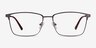 Castle Gunmetal MétalMontures de lunettes de vue d'EyeBuyDirect, Vue de Face