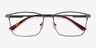 Castle Gunmetal MétalMontures de lunettes de vue d'EyeBuyDirect, Vue Rapprochée