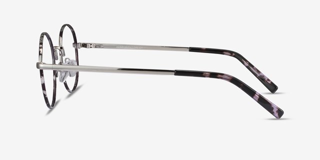 Aero Gray Floral MétalMontures de lunettes de vue d'EyeBuyDirect, Vue de Côté