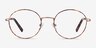 Aero Tortoise Golden MetalEyeglass Frames from EyeBuyDirect, Front View