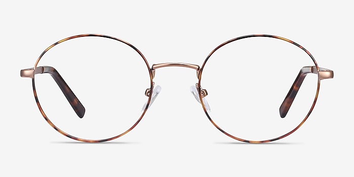 Aero Tortoise Golden Metal Eyeglass Frames from EyeBuyDirect