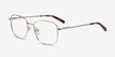 Aspect Golden MetalEyeglass Frames from EyeBuyDirect, Angle View