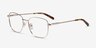 Aspect Doré MétalMontures de lunettes de vue d'EyeBuyDirect, Vue d'Angle