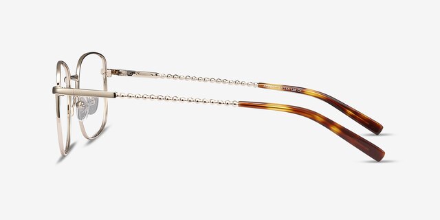 Aspect Doré MétalMontures de lunettes de vue d'EyeBuyDirect, Vue de Côté