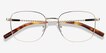Aspect Golden MetalEyeglass Frames from EyeBuyDirect, Closed View