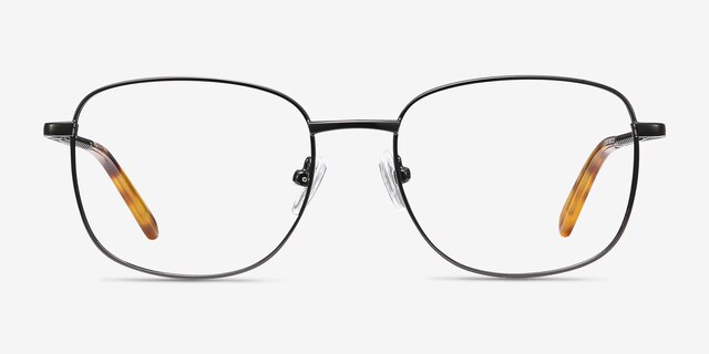 Aspect Black MetalEyeglass Frames from EyeBuyDirect, Front View