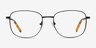 Aspect Black MetalEyeglass Frames from EyeBuyDirect, Front View