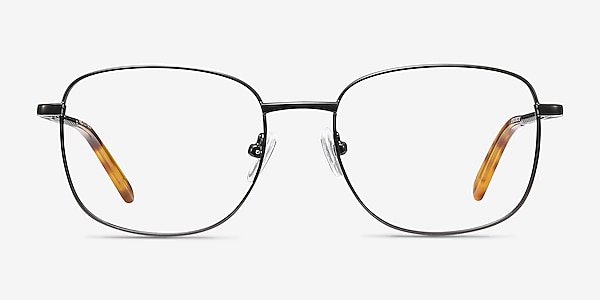 Aspect Noir Métal Montures de lunettes de vue