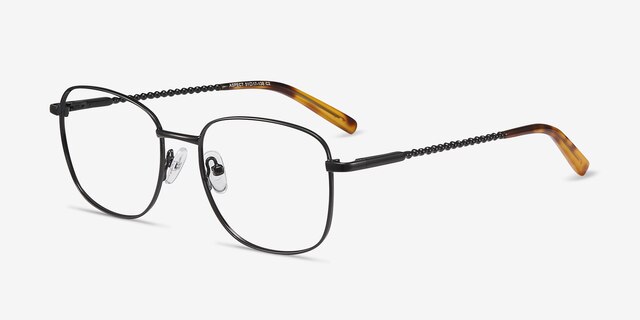 Aspect Black MetalEyeglass Frames from EyeBuyDirect, Angle View