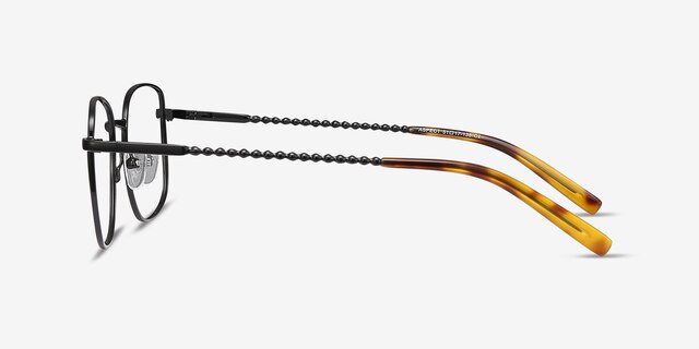 Aspect Black MetalEyeglass Frames from EyeBuyDirect, Side View