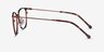 Shimmer Red MetalEyeglass Frames from EyeBuyDirect, Side View