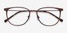 Shimmer Red MetalEyeglass Frames from EyeBuyDirect, Closed View
