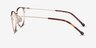Shimmer Golden MetalEyeglass Frames from EyeBuyDirect, Side View