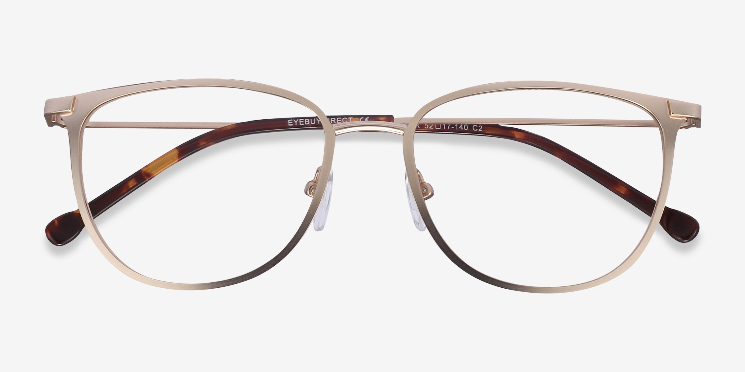 Dkny DY5654 1242 Eyeglasses Rose Gold 54mm Cat Eye Frame Stylish Cat-Eye Pink Glasses | Large Full-Rim Frame - Lensmart main image 2
