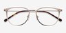 Shimmer Golden MetalEyeglass Frames from EyeBuyDirect, Closed View