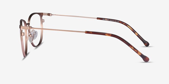 Shimmer Rose Gold MetalEyeglass Frames from EyeBuyDirect, Side View
