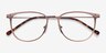 Shimmer Rose Gold MetalEyeglass Frames from EyeBuyDirect, Closed View