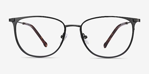 Shimmer Black Metal Eyeglass Frames