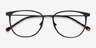 Shimmer Black MetalEyeglass Frames from EyeBuyDirect, Closed View