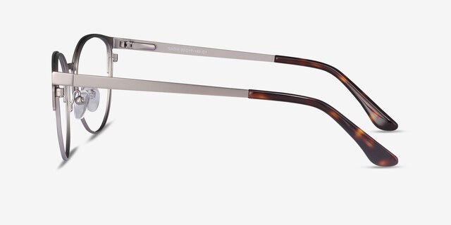 Nadia Blue MetalEyeglass Frames from EyeBuyDirect, Side View