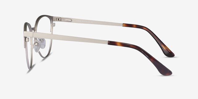 Nadia Noir MétalMontures de lunettes de vue d'EyeBuyDirect, Vue de Côté