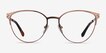 Nadia Rose Gold MetalEyeglass Frames from EyeBuyDirect, Front View