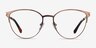 Nadia Rose Gold MetalEyeglass Frames from EyeBuyDirect, Front View