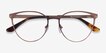 Nadia Rose Gold MetalEyeglass Frames from EyeBuyDirect, Closed View
