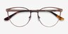 Nadia Rose Gold MetalEyeglass Frames from EyeBuyDirect, Closed View