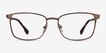 Dakota Brown MetalEyeglass Frames from EyeBuyDirect, Front View