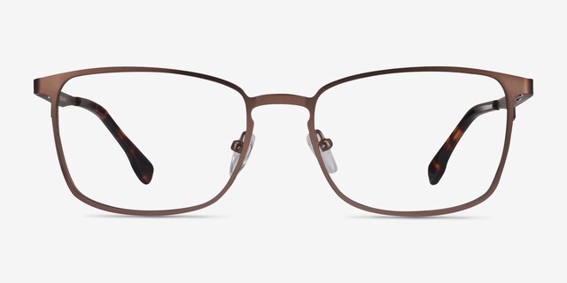 Dakota Brown MetalEyeglass Frames from EyeBuyDirect, Front View