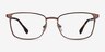 Dakota Brown MetalEyeglass Frames from EyeBuyDirect, Front View