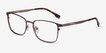 Dakota Brown MetalEyeglass Frames from EyeBuyDirect, Angle View