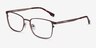 Dakota Brown MetalEyeglass Frames from EyeBuyDirect, Angle View