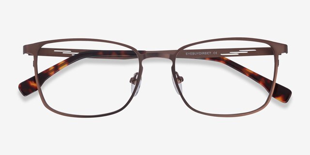 Dakota Brown MetalEyeglass Frames from EyeBuyDirect, Closed View