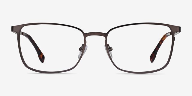 Dakota Gunmetal MetalEyeglass Frames from EyeBuyDirect, Front View