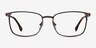 Dakota Gunmetal MetalEyeglass Frames from EyeBuyDirect, Front View