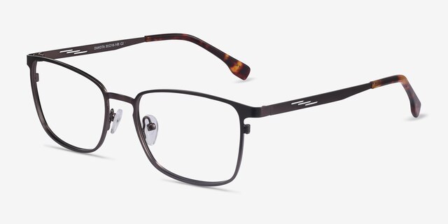 Dakota Gunmetal MetalEyeglass Frames from EyeBuyDirect, Angle View