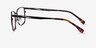 Dakota Gunmetal MetalEyeglass Frames from EyeBuyDirect, Side View