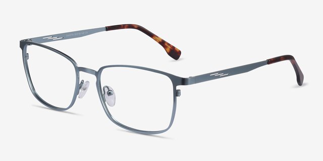 Dakota Blue MetalEyeglass Frames from EyeBuyDirect, Angle View