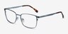 Dakota Blue MetalEyeglass Frames from EyeBuyDirect, Angle View