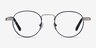 Orbit Blue Acetate-metalEyeglass Frames from EyeBuyDirect, Front View
